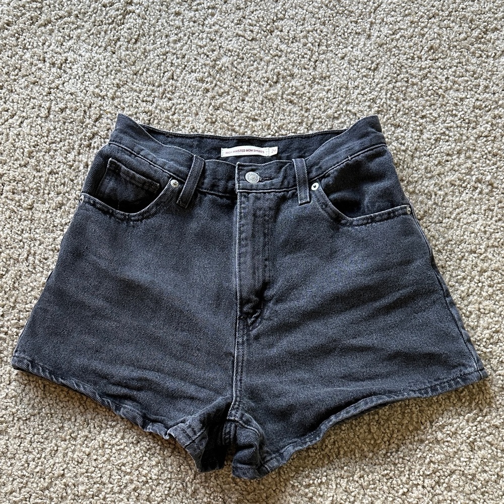Levi's Charcoal Jean Shorts